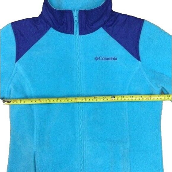 Columbia Full-Zip Fleece - Women's Size Large - Aqua Blue - Jacket - XG3970 - Picture 9 of 11